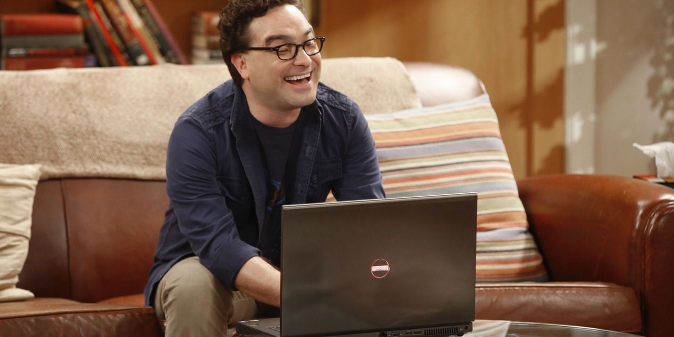 Leonard at the apartment in The Big Bang Theory