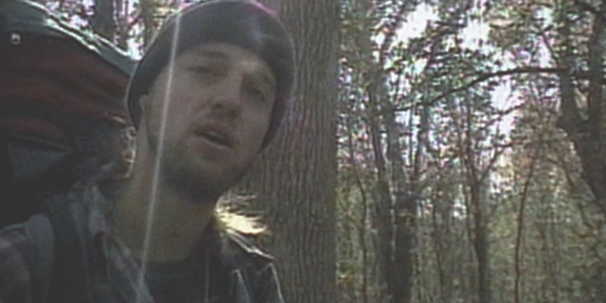 Josh in the woods in The Blair Witch Project (1999)