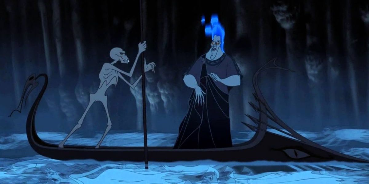 Hades rides across the river Styx in Hercules
