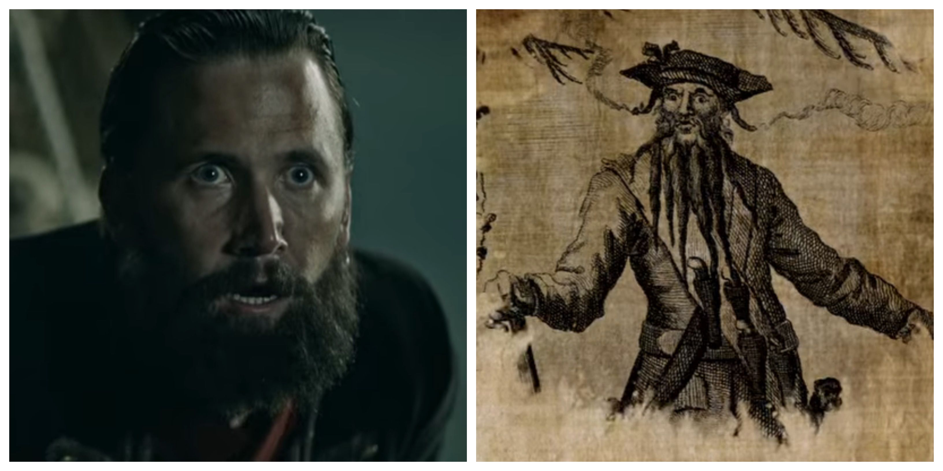 James Oliver Wheatley as Edward Thatch aka Blackbeard in The Lost Pirate Kingdom on Netflix