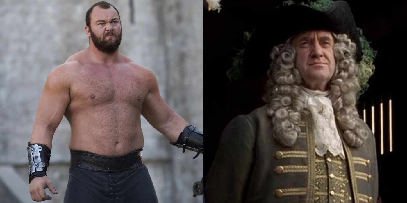 The Mountain from Game Of Thrones and Weatherby Swann from Pirates Of The Caribbean