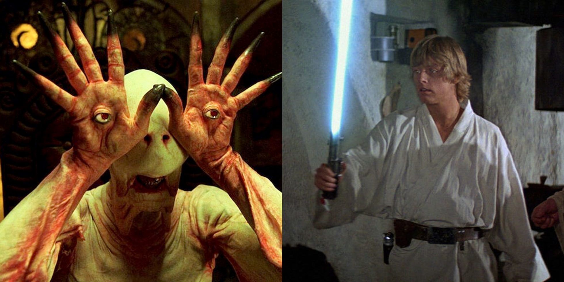 The Pale Man in Pan's Labyrinth and Luke Skywalker in Star Wars