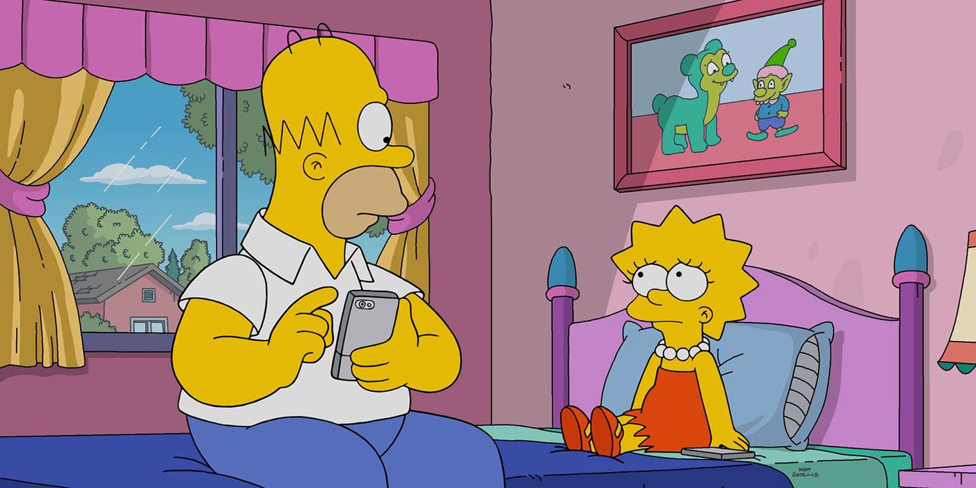 Homer and Lisa in The Simpsons