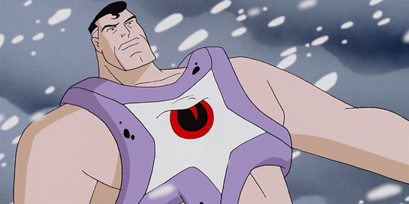 Superman with a large Starro across his chest