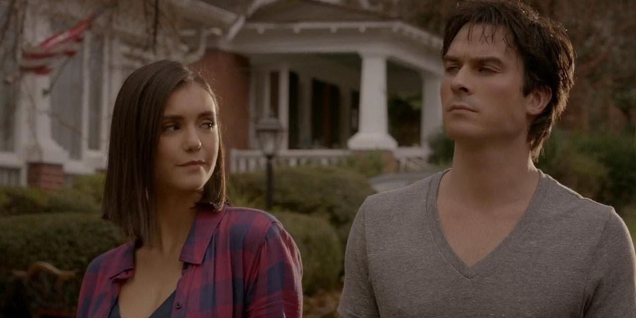 Elena and Damon are in the afterlife in The Vampire Diaries.