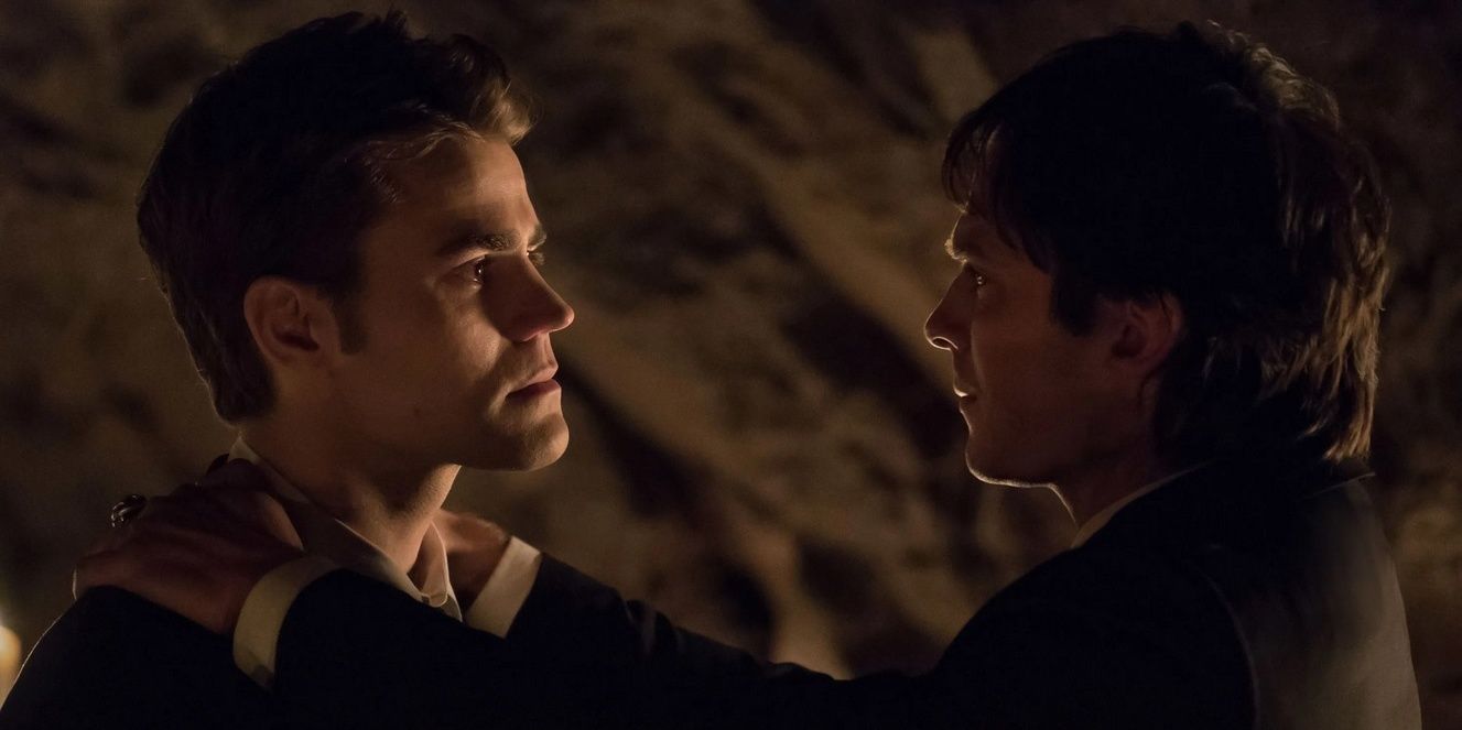 The Vampire Diaries Stefan and Damon in the last episode