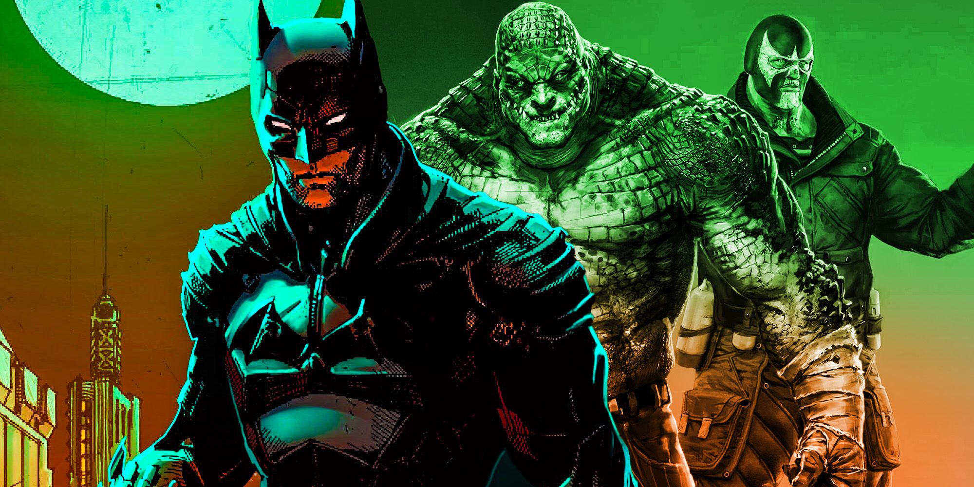 The batman super power villains killer croc bane