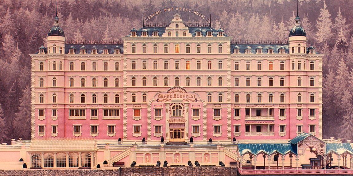 The exterior of the Grand Budapest Hotel