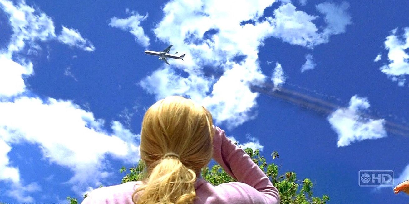 The others see the plane crash in Lost