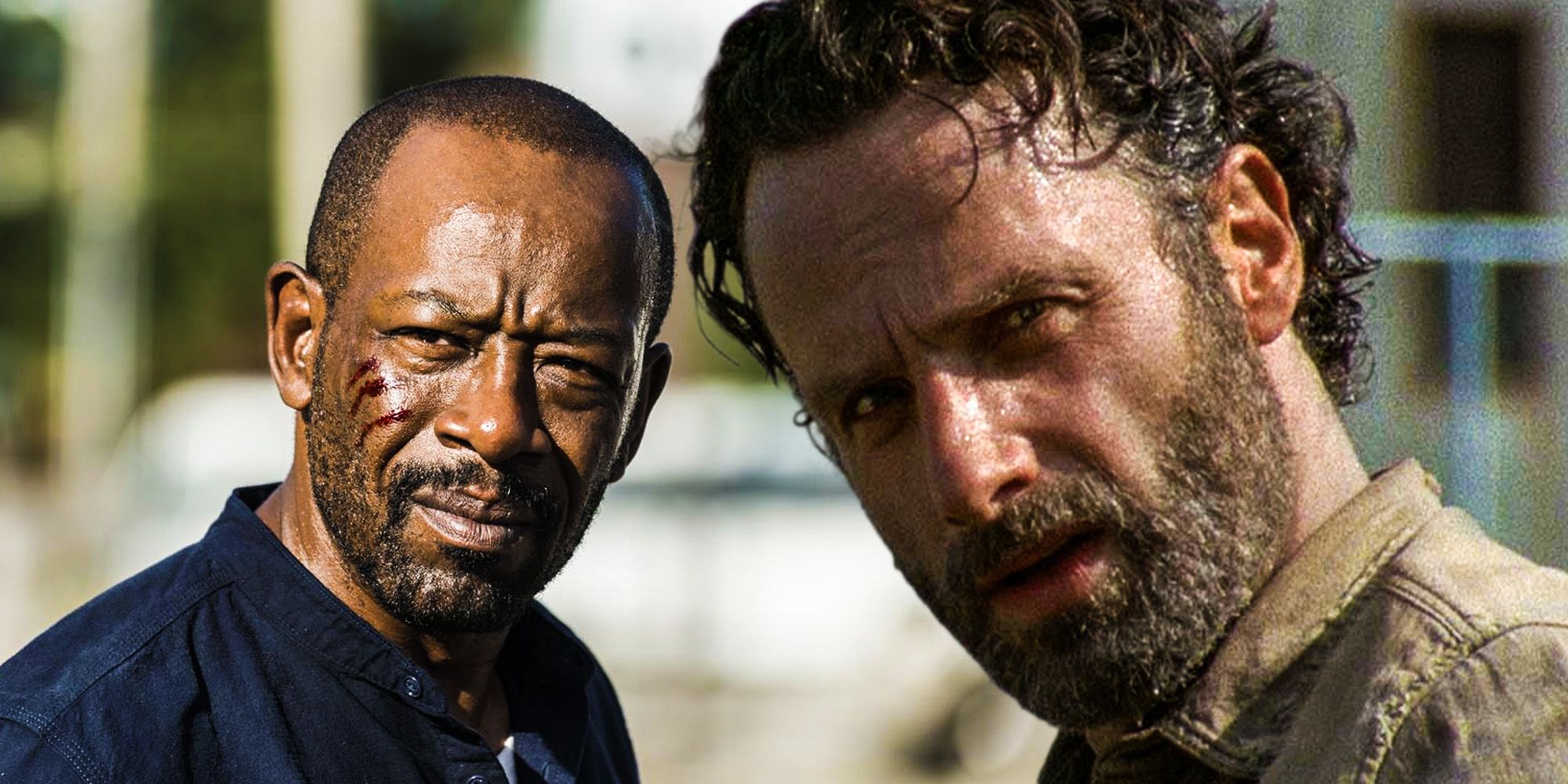 Morgan and Rick in The Walking Dead