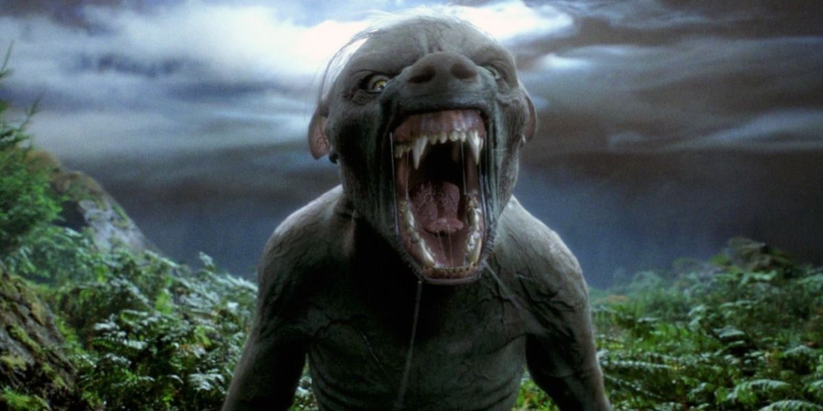 Lupin as a werewolf in Harry Potter. 