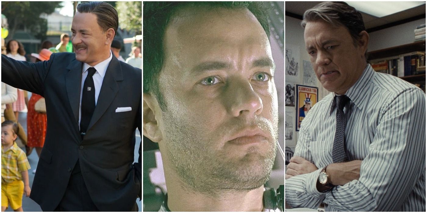 Tom Hanks Biopics - Collage with 3 movie images