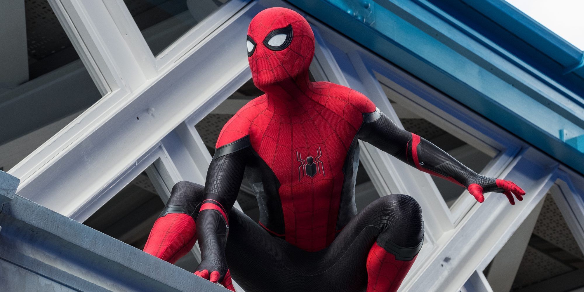 Tom Holland as Spider-Man in Far From Home