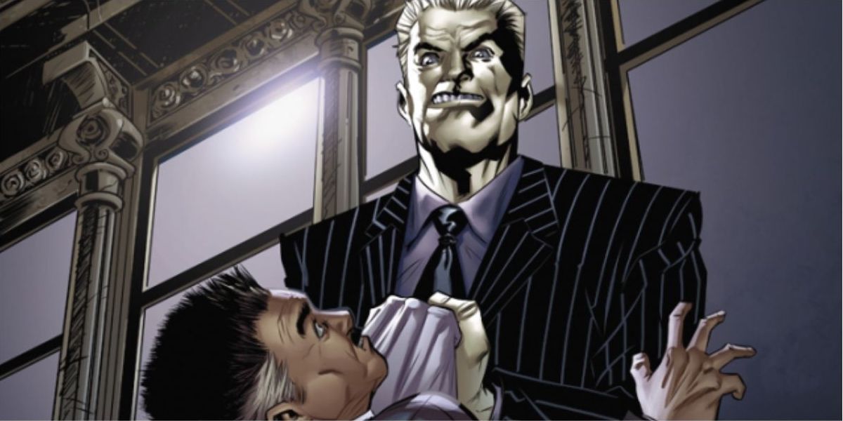 Tombstone holds and threatens J Jonah Jameson
