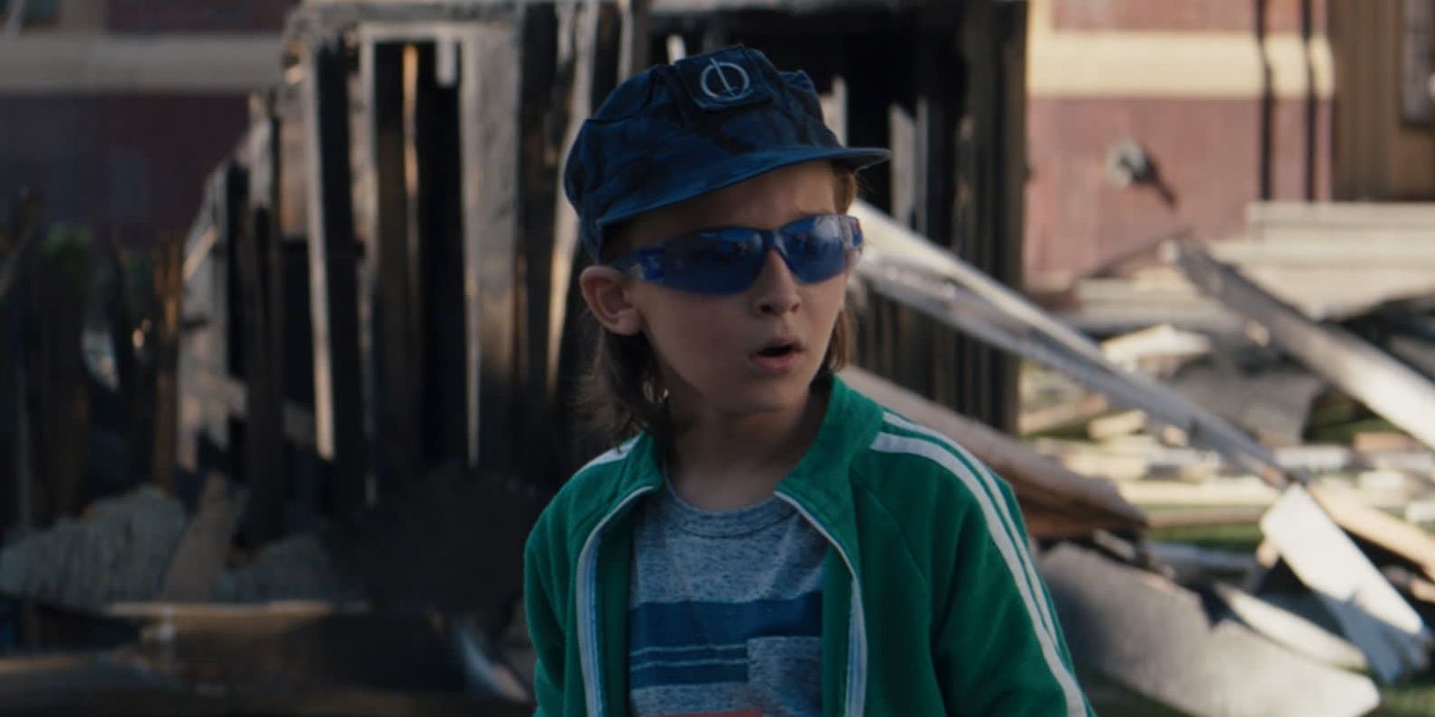 Tommy wears a cap and sunglasses he stole from a SWORD agent using his speed in WandaVision.