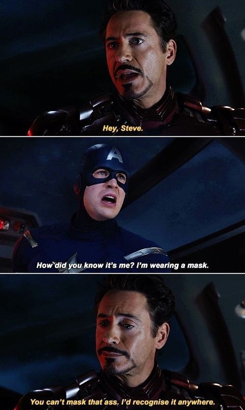 Tony Stark and Steve Rogers MCU meme