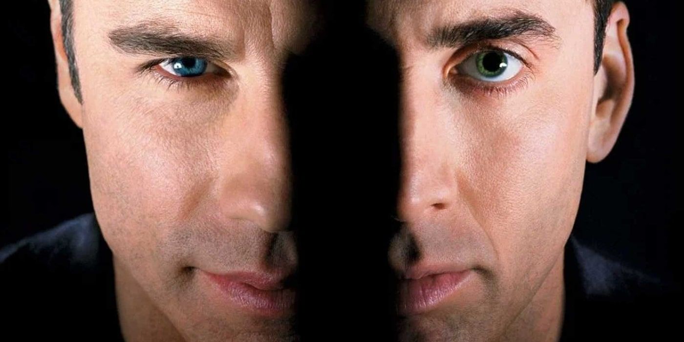 Face/Off poster with John Travolta and Nic Cage