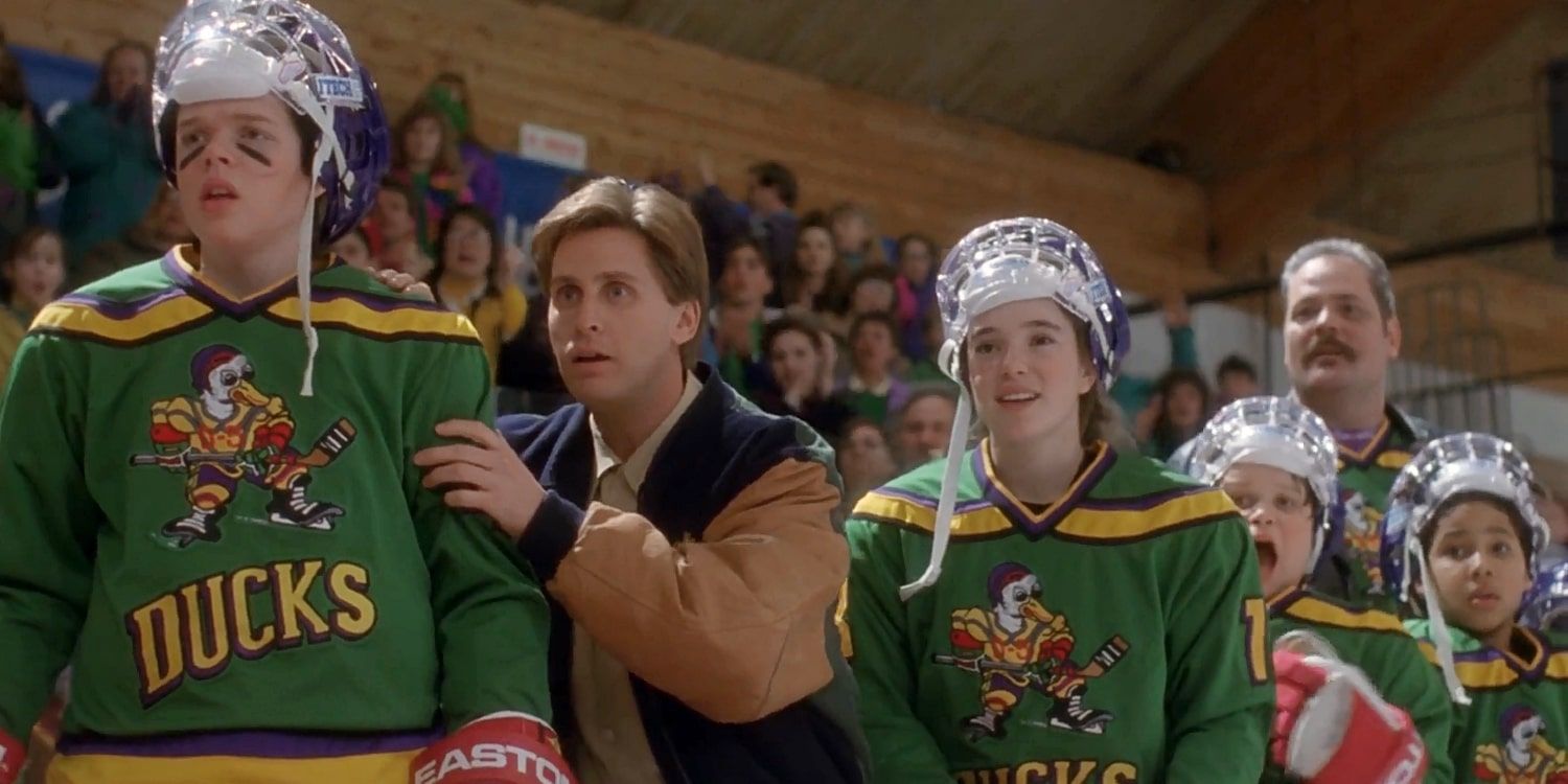 The Mighty Ducks-coach Bombay with team members