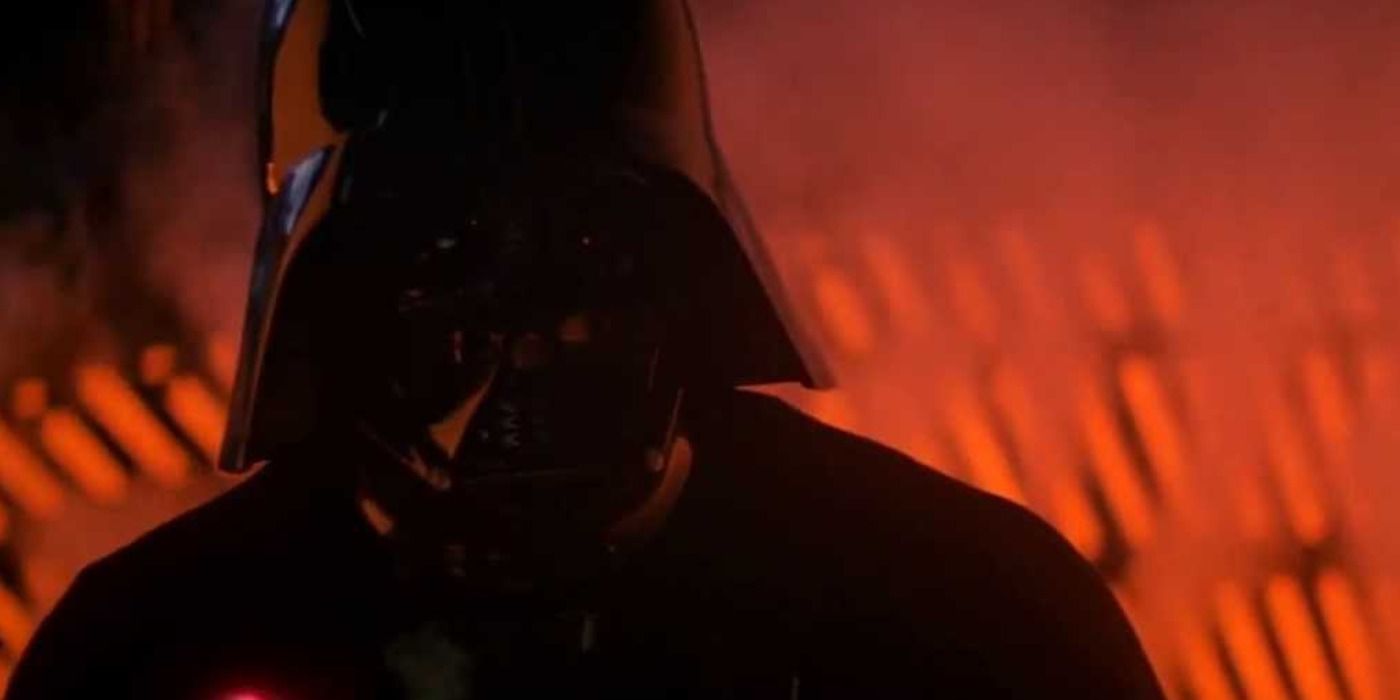 Vader is impressed with Luke's skills during their lightsaber battle on Bespin in The Empire Strikes Back