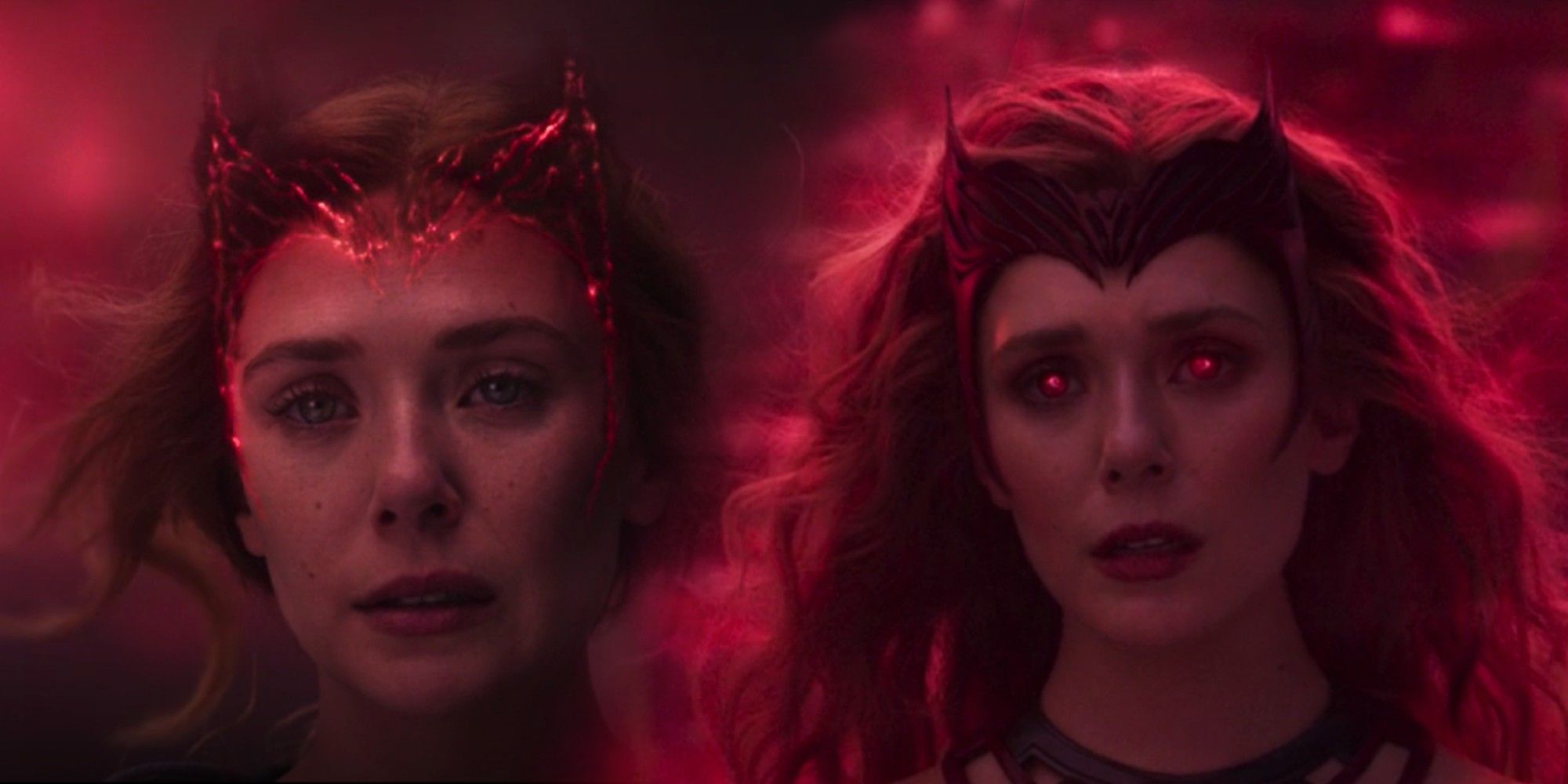 WandaVision episode 9 scarlet witch mcu costume crowns comparison