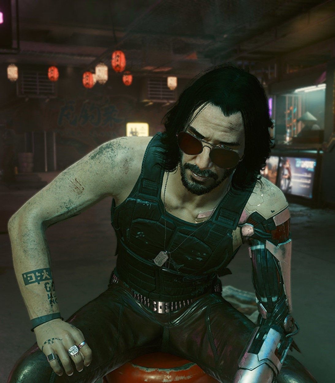 What To Expect From Cyberpunk 2077 Multiplayer Johnny Sitting.