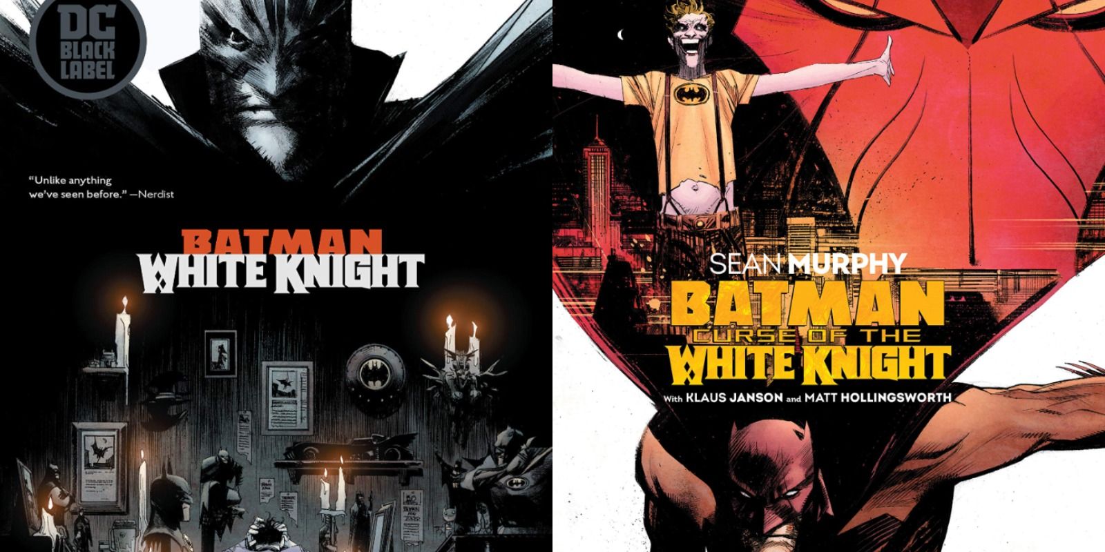 Cover art for Sean Murphy's Batman: White Knight and Curse of the White Knight