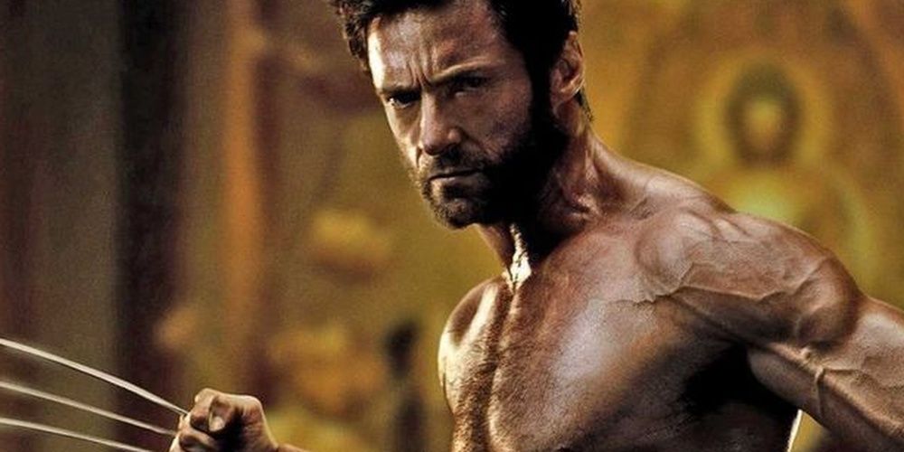 Wolverine posing and flexing muscles in X-Men.