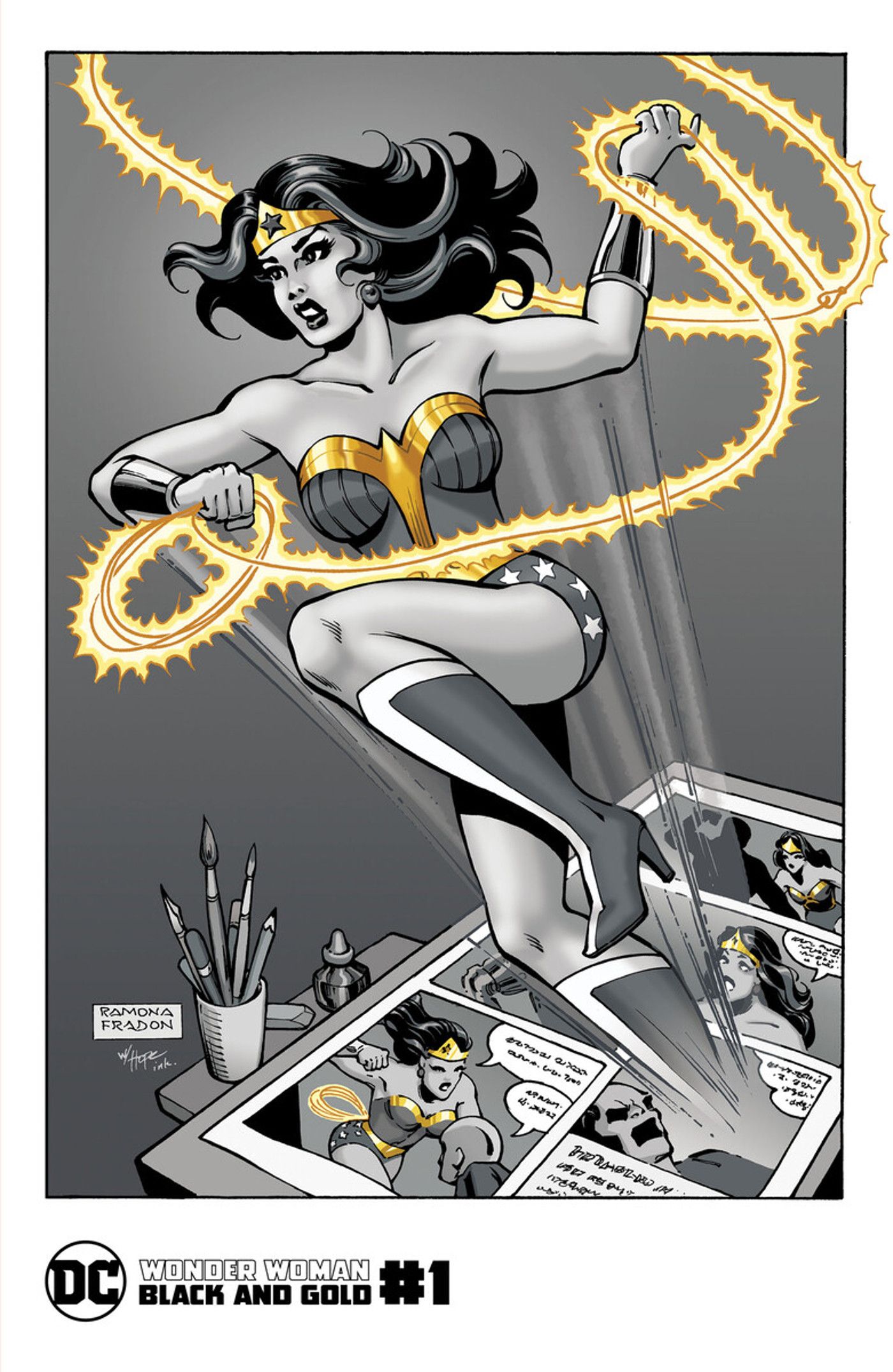 Wonder Woman Black And Gold #1 Ramona Fradon cover