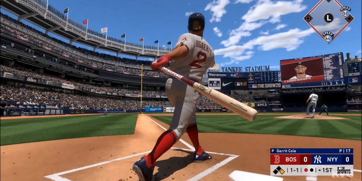 Xander Bogaerts hits a home run in MLB The Show