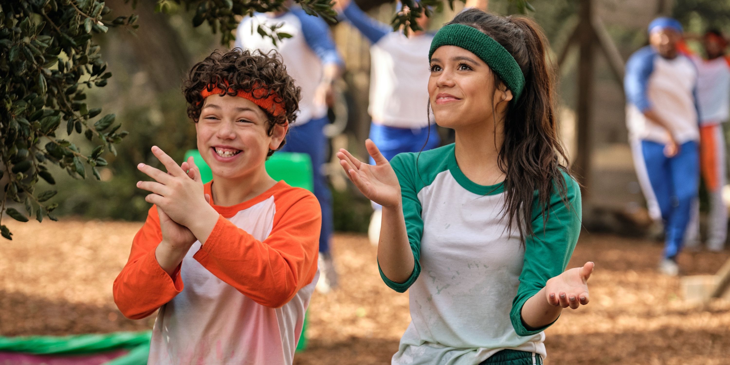 Julian Lerner as Nando Torres and Jenna Ortega as Katie Torres in Yes Day on Netflix