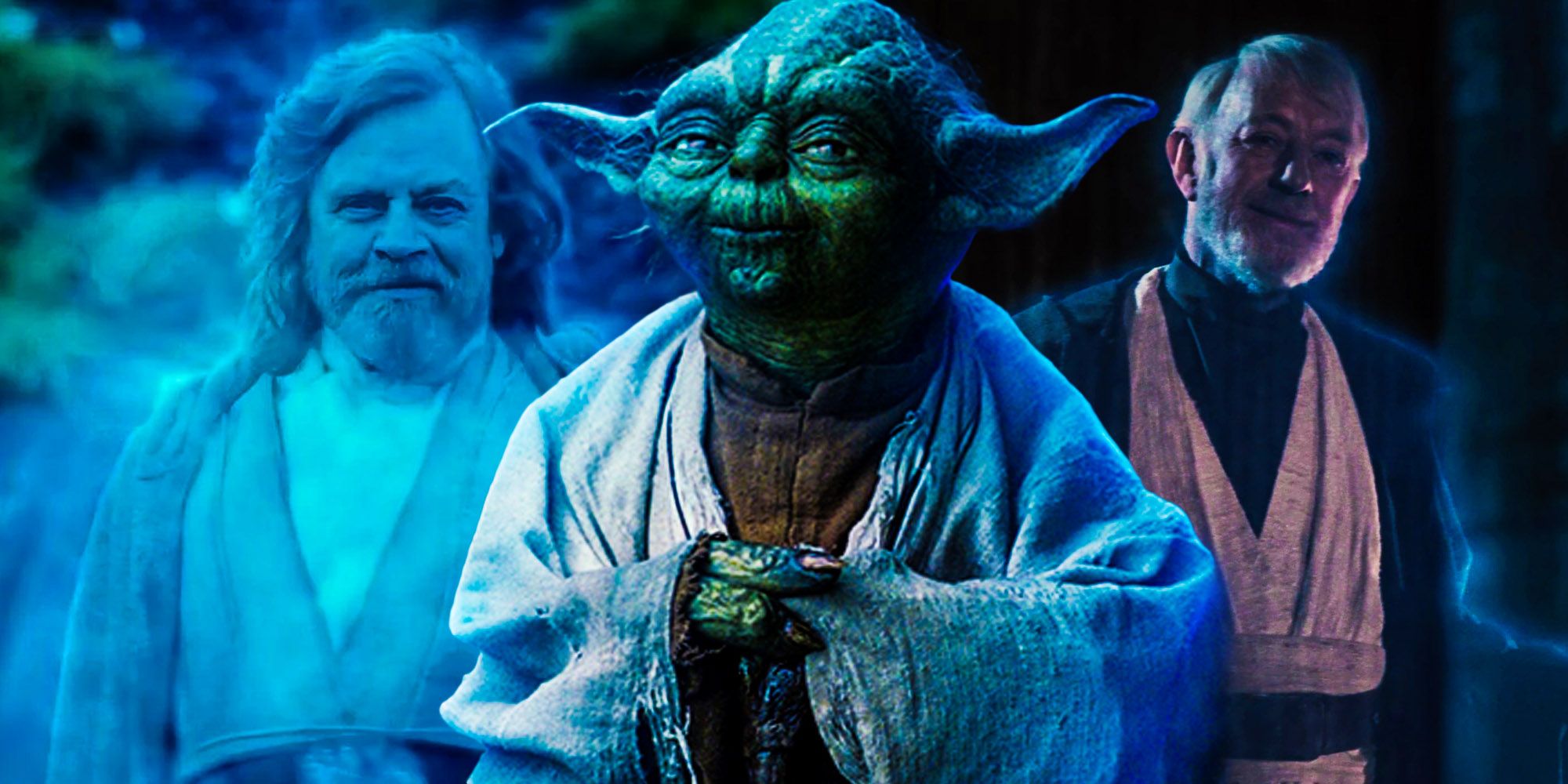 Yoda obi wan Luke Skywalker force ghosts Star wars