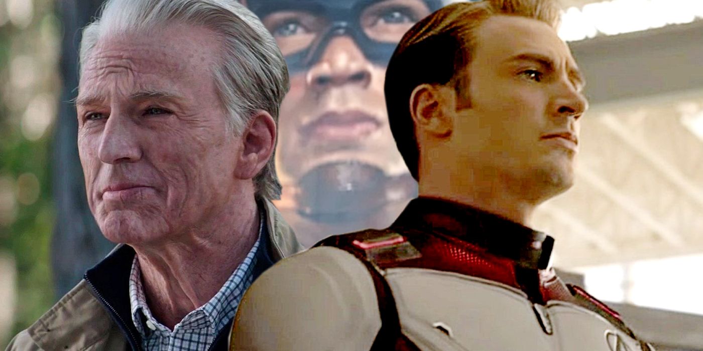 Young and Old Steve Rogers in Avengers Endgame and Captain America Banner in Falcon &amp; Winter Soldier