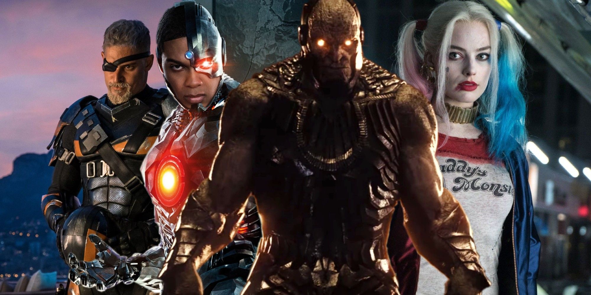 Zack Snyder's Justice League unanswered questions deathstroke cyborg darkseid harley quinn