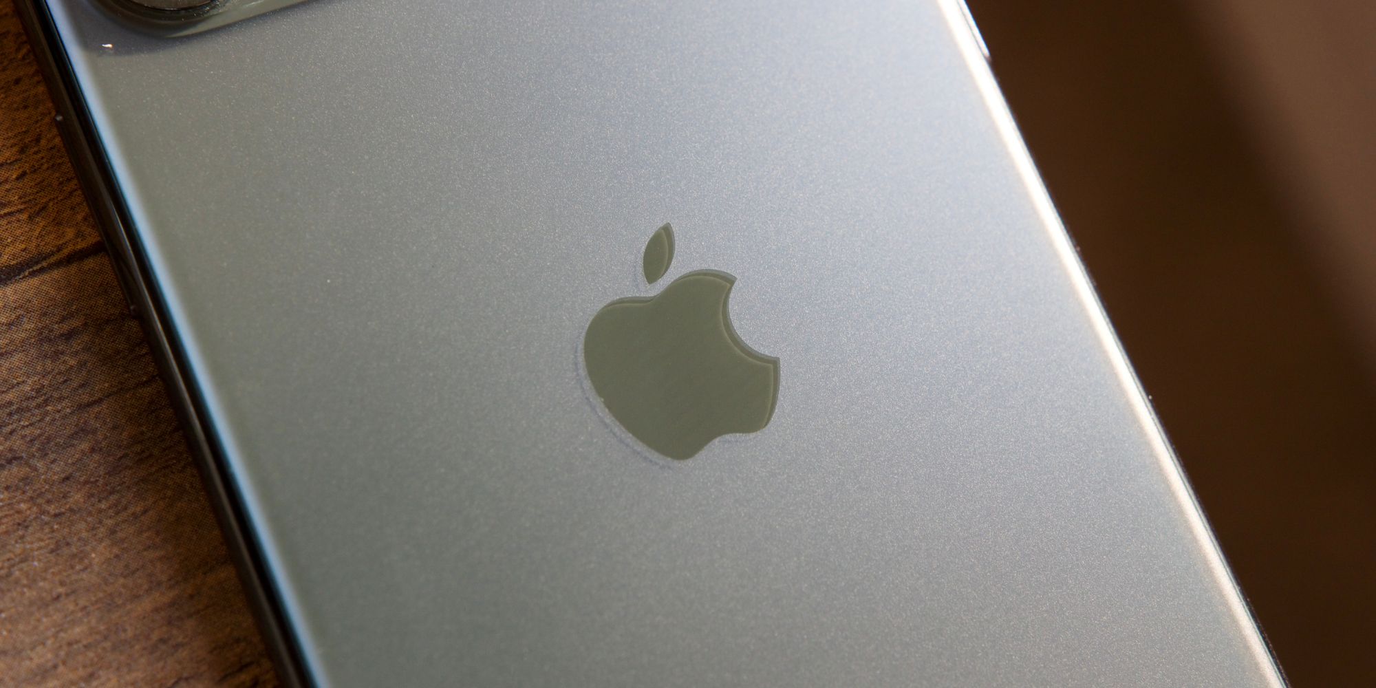 Apple logo on an iPhone