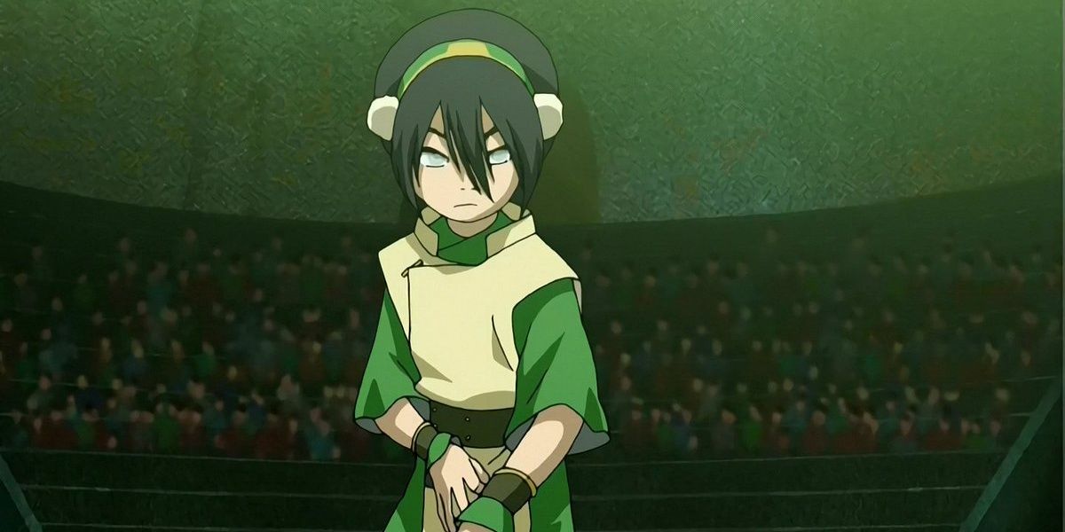 Toph in the arena in Avatar: The Last Airbender