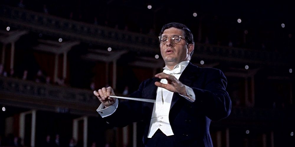 Bernard Herrmann conducts orchestra