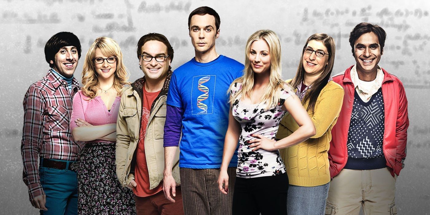 The cast of The Big Bang Theory smiling