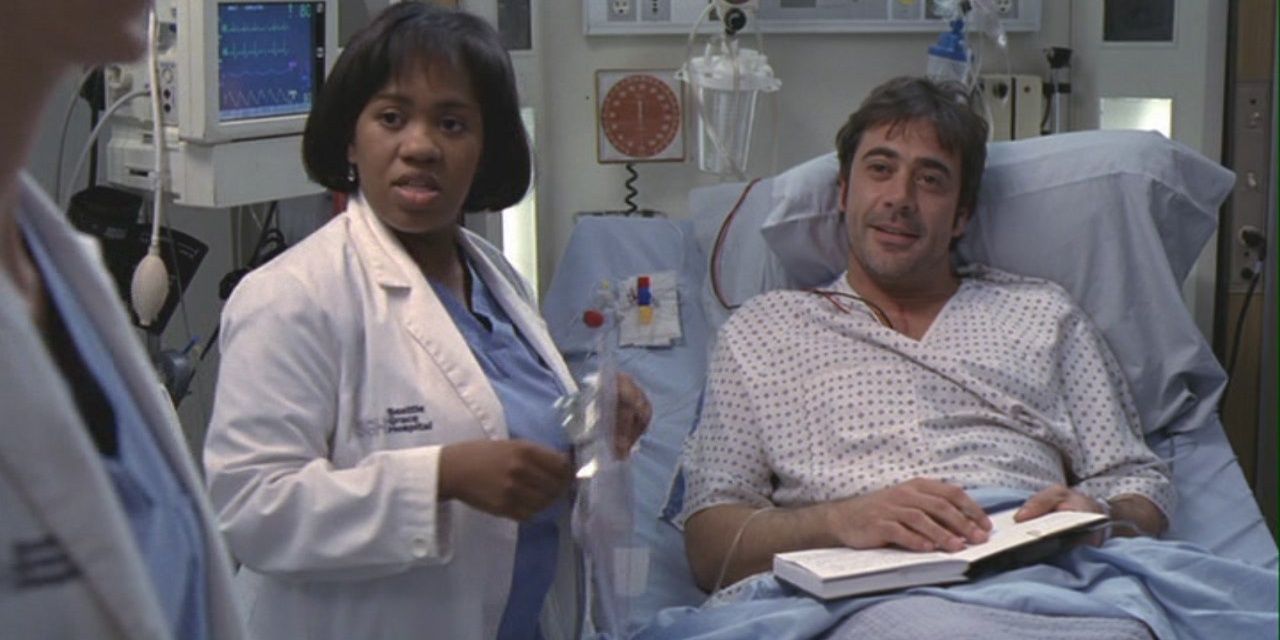 Denny and Dr. Bailey in hospital room.