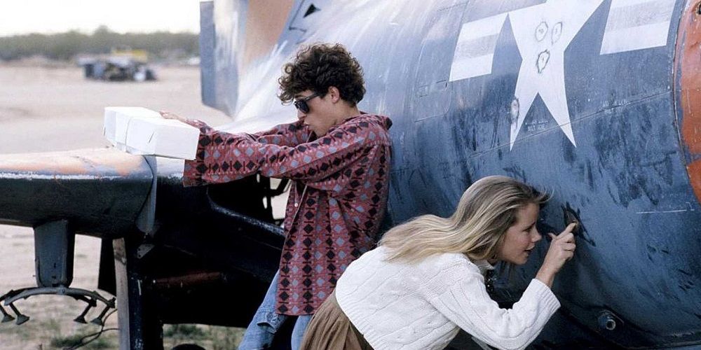 Ronald and Cindy visit airplane graveyard in Can't Buy Me Love
