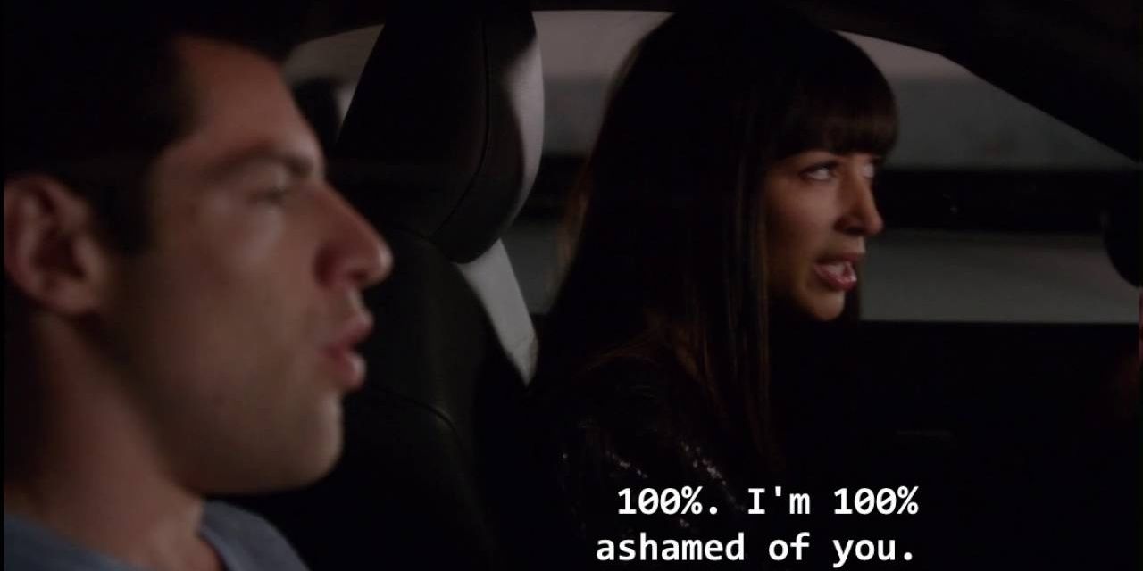 Cece telling Schmidt that she's ashamed of him 