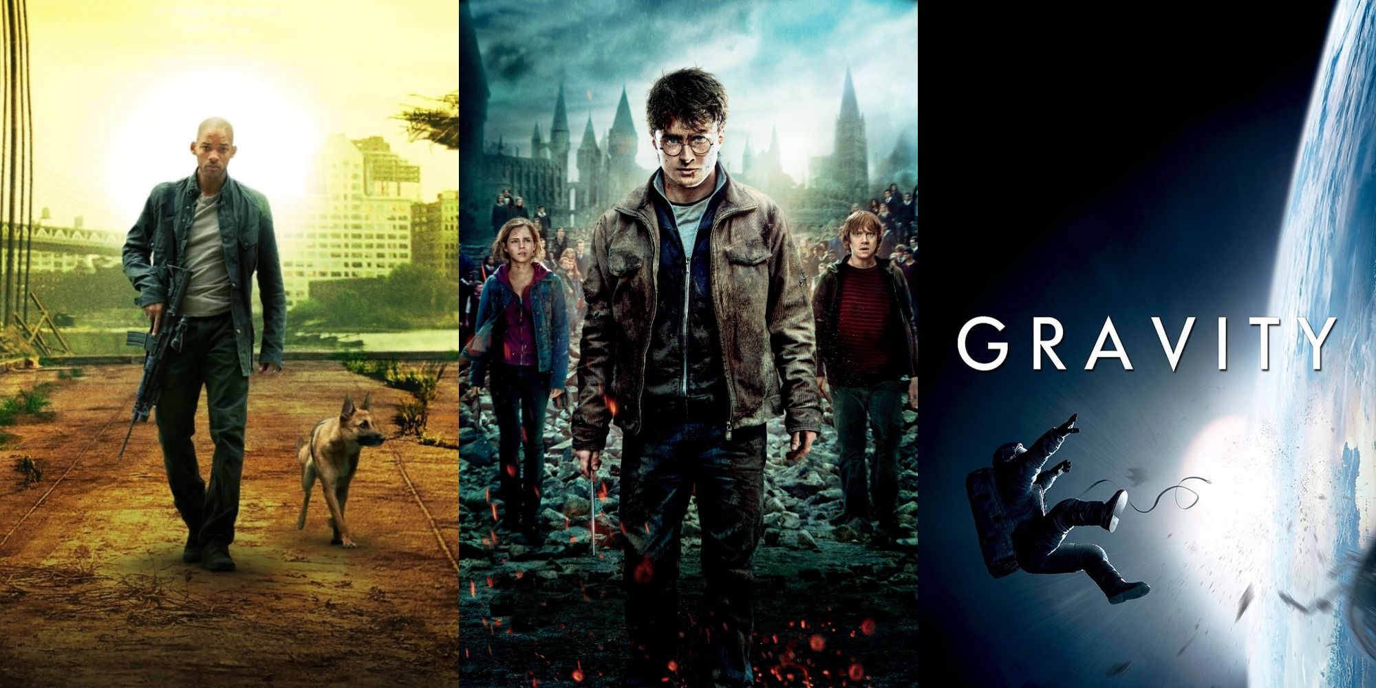 combined posters of Harry Potter, I Am Legend, and Gravity from producer David Heyman