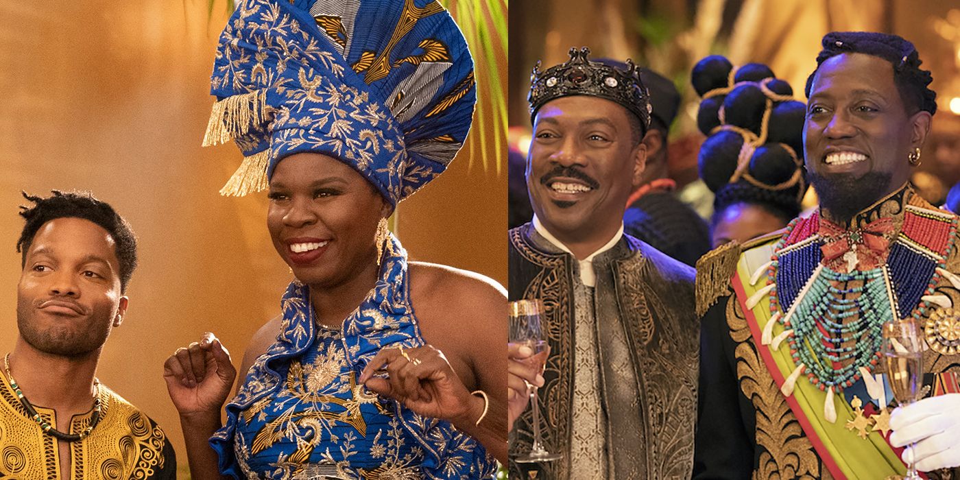 Split image of Lavelle and Mary and Prince Akeem and Semmi
