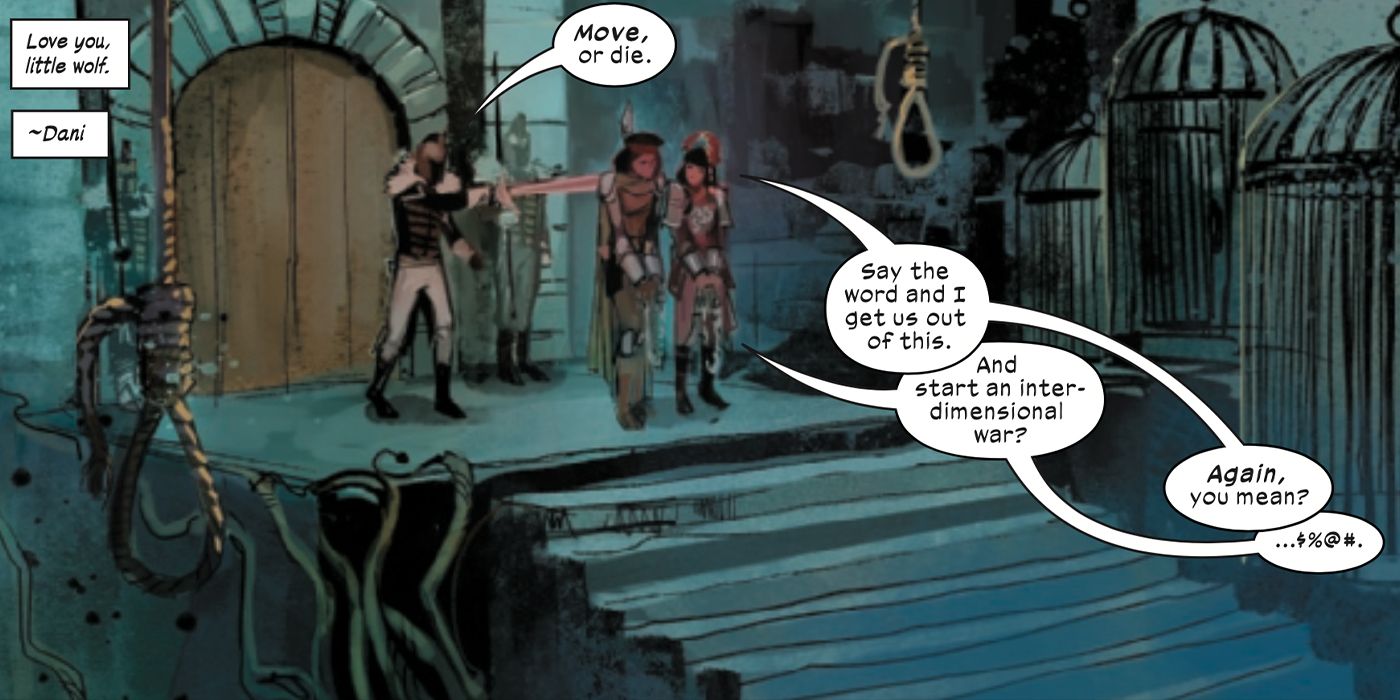 Dani Moonstar and Karma (Xian Coy Manh) trapped in Otherworld in New Mutants #16.