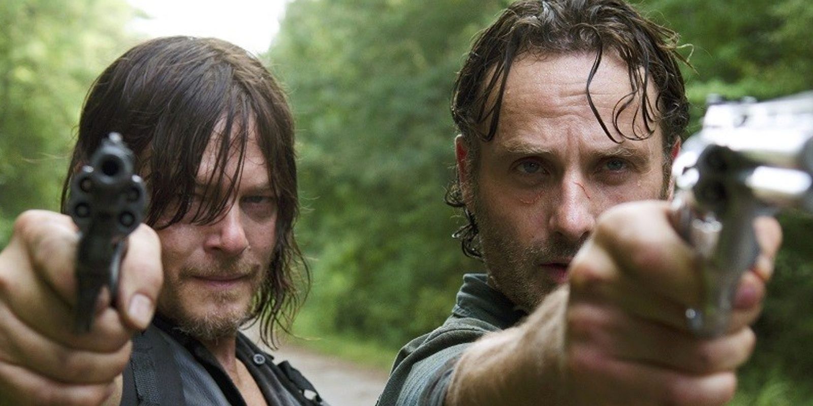 Daryl e Rick em The Walking Dead