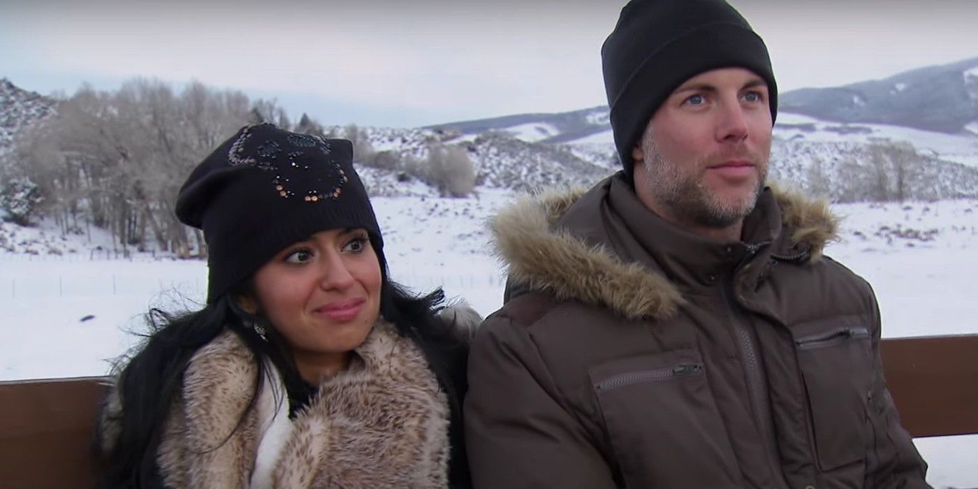 Davina Kuller and Sean Varricchio stood together in the snow in Married at First Sight