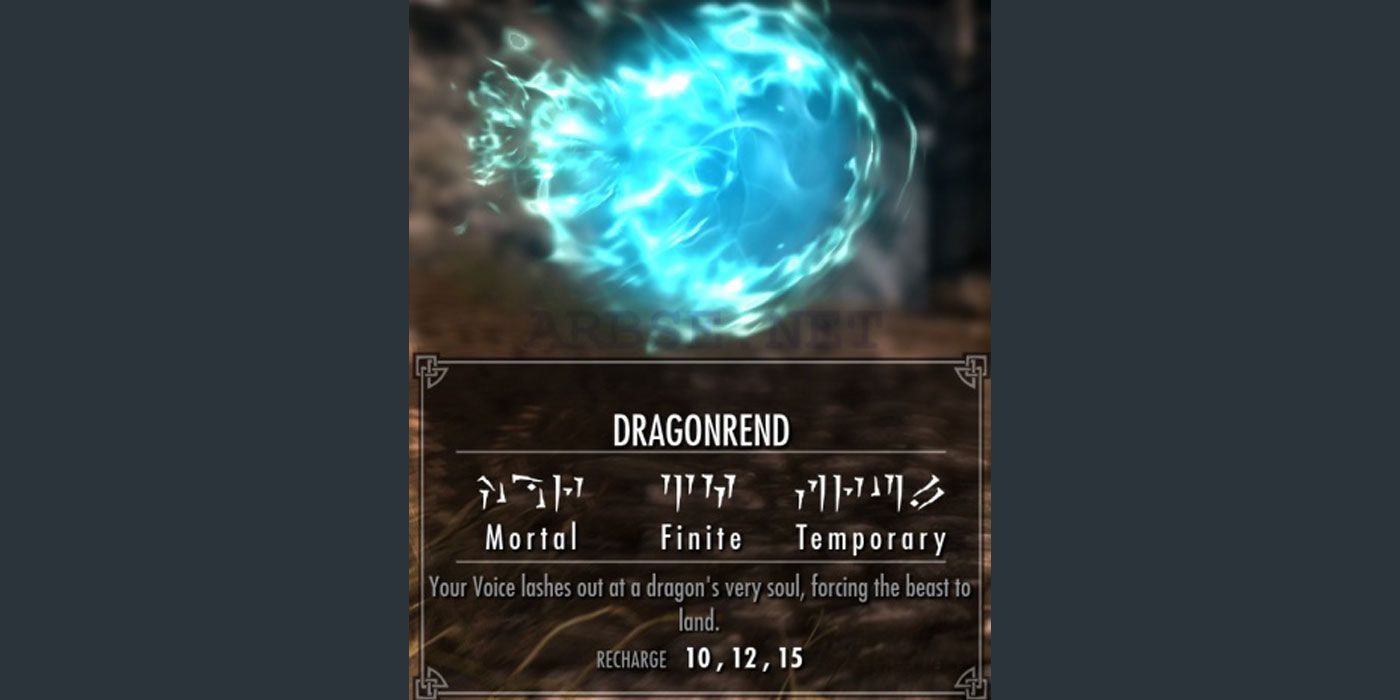 Elder Scrolls: Every Dragonshout In Skyrim, Ranked Worst To Best Dragon Rend