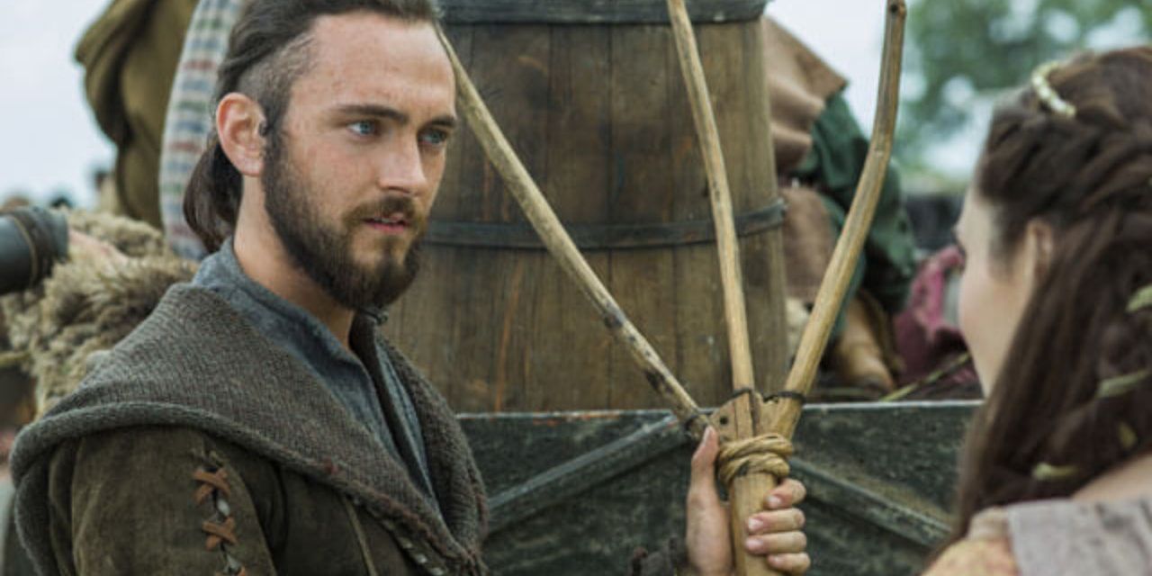 Athelstan and Judith have an affair in Vikings
