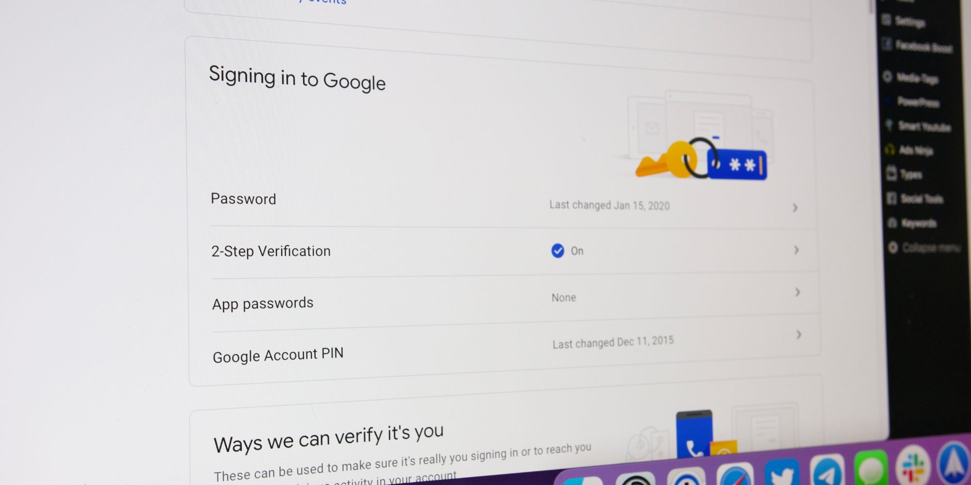Google account password