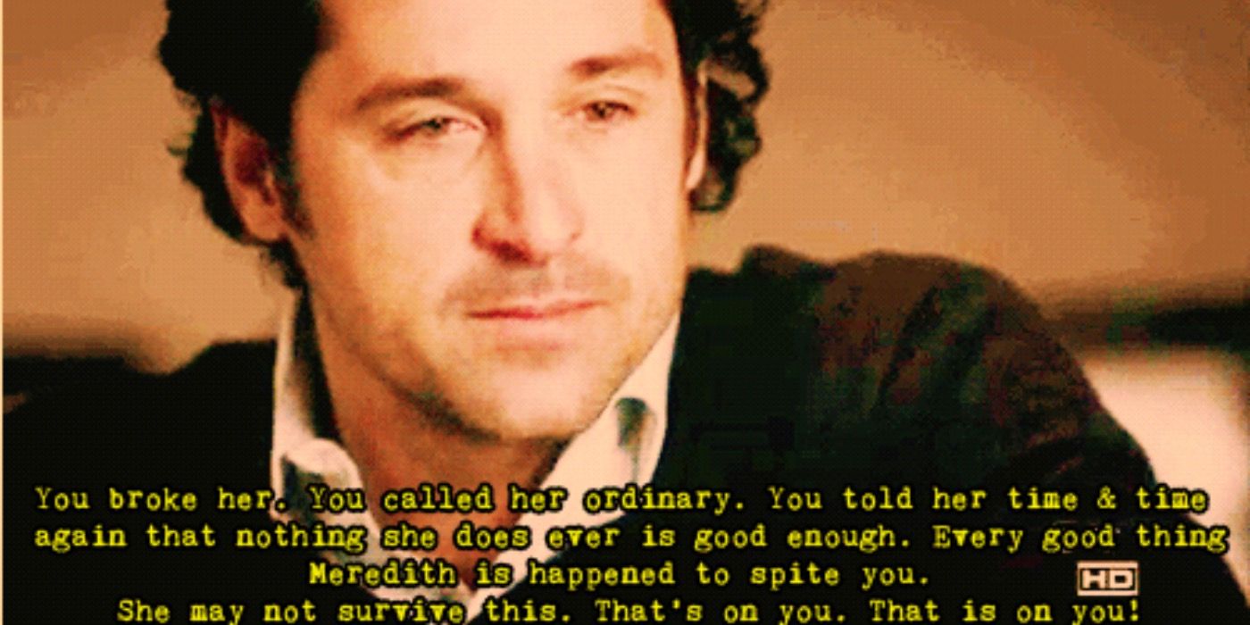 Derek talking to Ellis about Meredith.