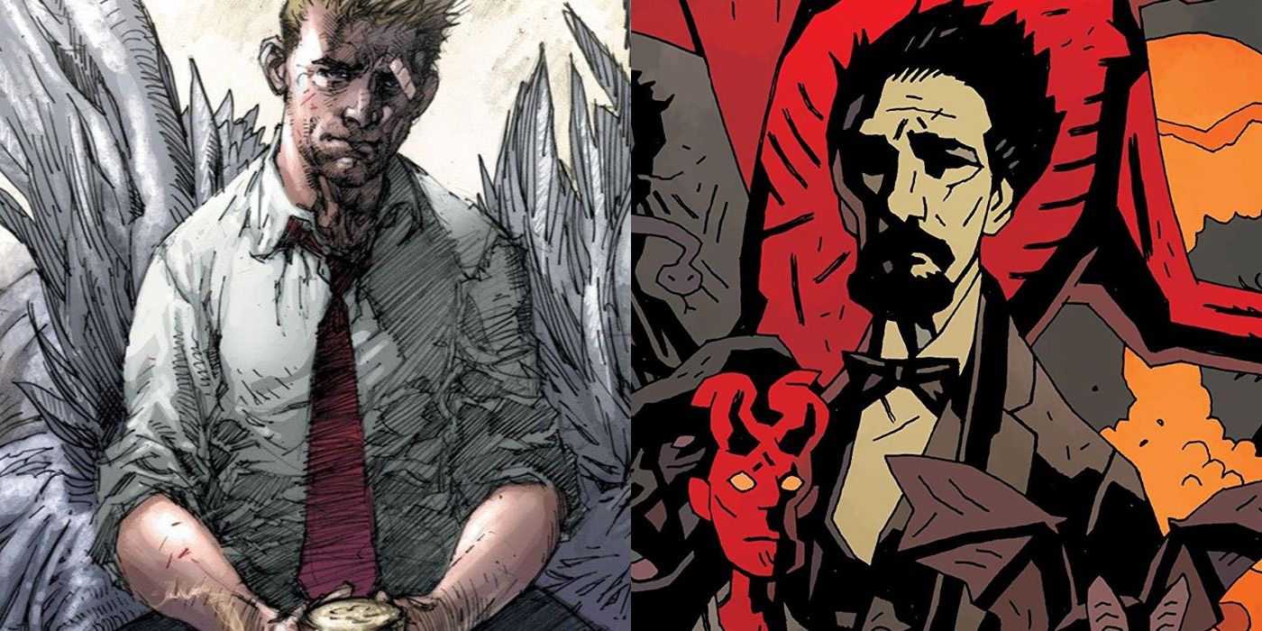 Hellblazer and BPRD comic book covers.